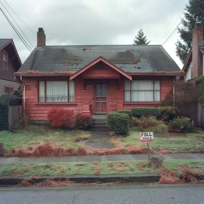 Older home representing inherited property for sale